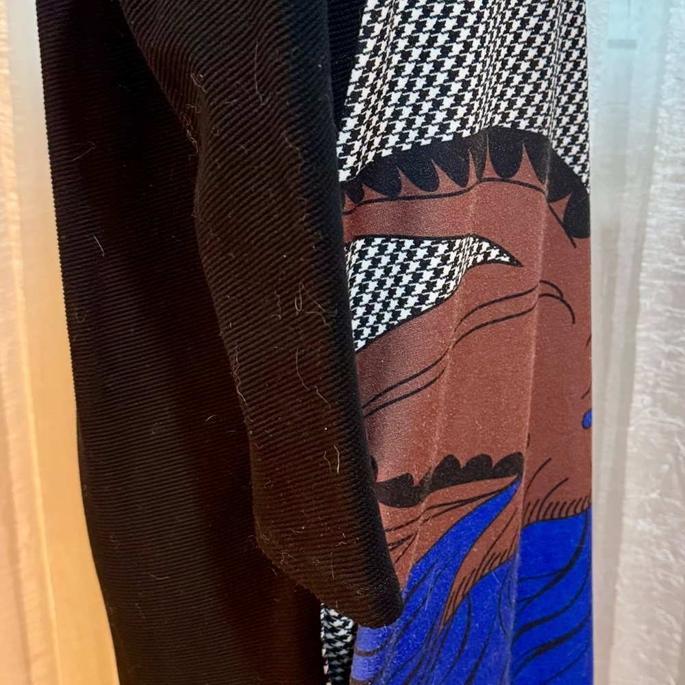 Elegant Blue and Brown Maxi Dress, Elegant style, size Medium - Picture 13 of 16